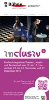 Der Flyer vom Inclusiv 2013